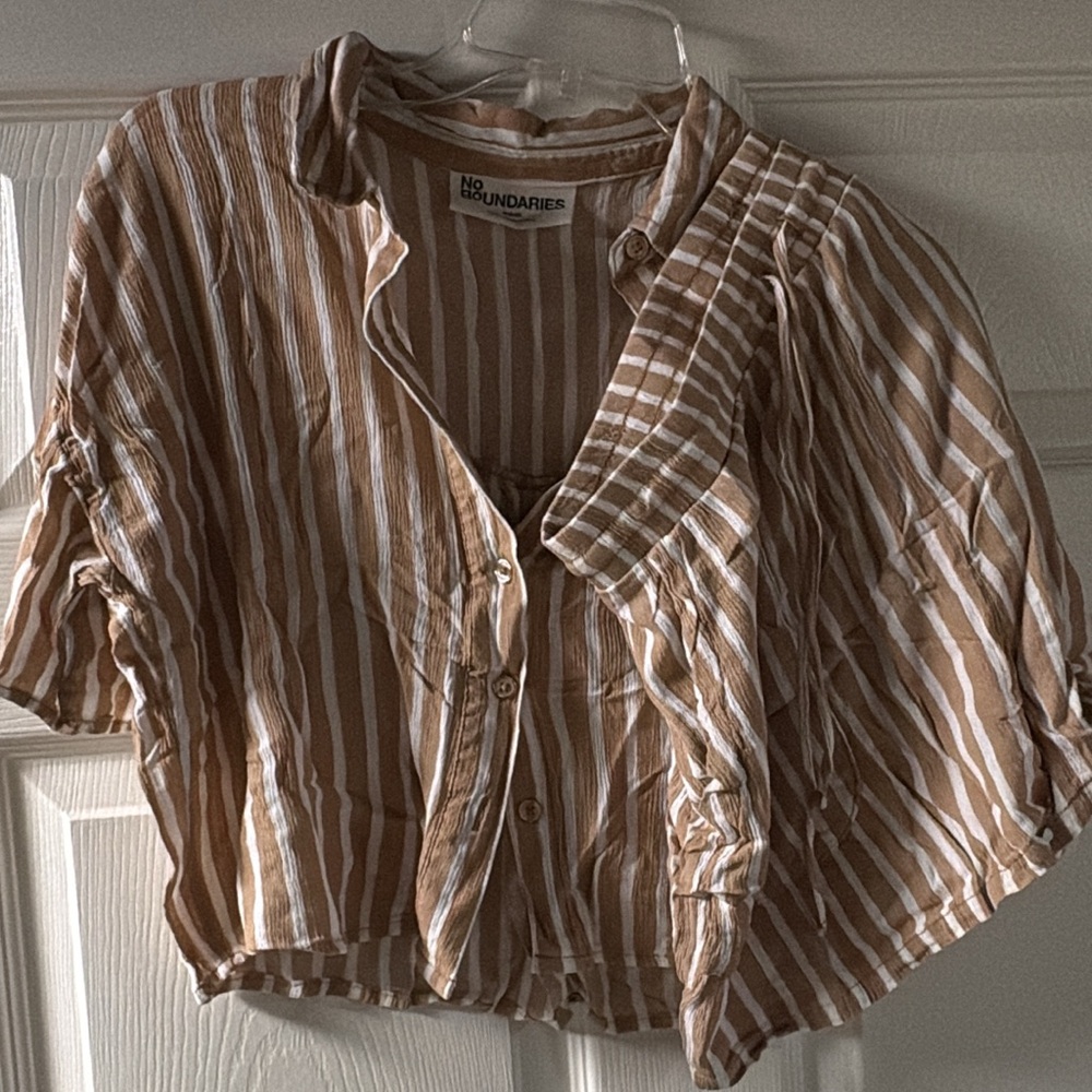 Striped Button-Up Set